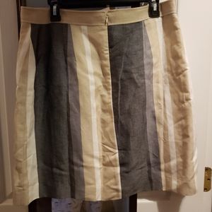 Ann Taylor Striped A line skirt